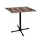 Holland Bar Stool Co 36" Tall In/Outdoor All-Season Table, 30" x 30" Square Rustic Top OD211-3036BWOD30SQRustic - alternate 1